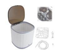 Lave-vaisselle de Comptoir Portables, Mini Lave-vaisselle Domestique avec Réservoir D'eau de 4 L, Omnidirectionnel à 360 Degrés, Porte-gobelet Interne, pour la Maison, les