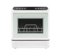 Lave-vaisselle de table, 5 programmes, petit, avec réservoir d'eau de 5 l, mini lave-vaisselle, contrôle tactile, séchage à l'air chaud, mini lave-vaisselle, économie d'eau, pour appartements