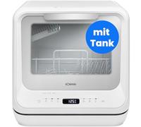 Lave-vaisselle de table Bomann | utilisable avec ou sans raccordement à l'eau | Mini lave-vaisselle silencieux | 36-70 °C | 6 programmes |42 cm | Lave-vaisselle de camping | TSG 5704