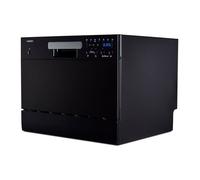 MEDION Lave-vaisselle de table DWT 60 (capacité 6 couverts, 7 programmes, affichage LED, 47 dB, MD37496), noir