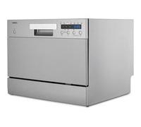 Lave-vaisselle de table - MEDION MD37496 - 6 Couverts - 7 programmes - 47 dB - Aquastop - Écran LED - Argenté Argent