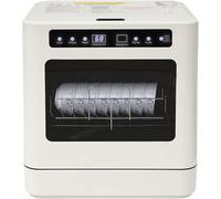 Lave-vaisselle de table, mini lave-vaisselle, quatre modes de nettoyage (ECO, Strong, Rapid et Fruit), lave-vaisselle 6 à 8 assiettes ou bols, pour appartements, dortoirs et camping-cars