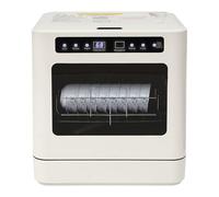 Lave-vaisselle de table, portable, pour 6 à 8 couverts, avec 5 litres d'eau nécessaire, séchage automatique, 4 modes de lavage, contrôle tactile, 43 x 39 x 46 cm