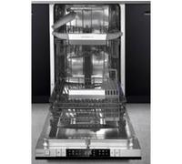Lave vaisselle encastrable 45 cm - Bandeau inox - 10 couverts 44 dB(A 8,5 L/cycle - Moteur standard - Type d''electronique : Digits - Depart differe 24 H - 8 prog. -