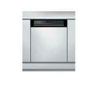 Whirlpool Lave-vaisselle semi-encastrable noir 60 cm - WBC3C26B -