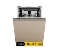Whirlpool Lave-vaisselle 45 cm, classe B, 10 couverts, troisième panier fixe