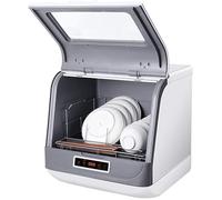 Lave-vaisselle entièrement automatique ménager petit lave-vaisselle de bureau pas besoin d'installer un lave-vaisselle autonome 3 programmes de nettoyage intelligents (couleur : blanc, taille : 45,5 x