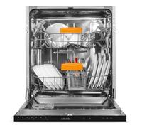 Lave-vaisselle intégrable 60 cm - SCHOLTES - SODV1610F - 6 programmes - Charnières à glissières - Gris