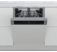 Lave-vaisselle intégrable Whirlpool WBC3C26X - Programmateur 6ème Sens, économie d'eau/électricité, départ différé 24h, options tablette, affichage temps restant, bandeau inox
