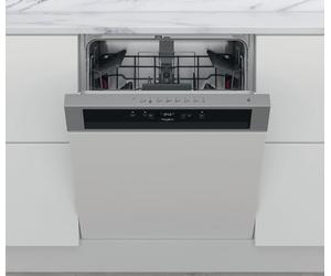 Lave-vaisselle intégrable Whirlpool WBC3C26X - Programmateur 6ème Sens, économie d'eau/électricité, départ différé 24h, options tablette, affichage temps restant, bandeau inox