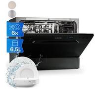 Klarstein Mini Lave Vaisselle Encastrable de 6 Couvert, Lave-vaisselles Silencieux, 6 Programmes de Lavage, Petit Lave-vaisselle de Table, Lave vaisselle Portable, Facile à Installer pour la Maison