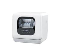 Lave-vaisselle- Lave-vaisselle de comptoir 6 programmes de lavage et lave-vaisselle à séchage à chaud avec double jet 360 avec sécurité enfant et démarrage différé Parfait pour la maison, les appartem