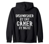 Lave-Vaisselle Le Jour Gamer by Night Restaurant Dishes Pit Sweat à Capuche