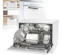 Lave-vaisselle mobile, mini-lave-vaisselle, lave-vaisselle portable à jet supérieur et inférieur à 360°, avec 6 programmes de lavage, lave-vaisselle de table, pour la maison, la cuisine, 4 à