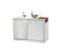 Lave-vaisselle neova avec joue. Melamine blanc. 2 portes - lav'vaisselle ref. S15v02077