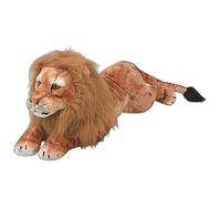 Lave-vaisselle Night XXL Peluche Tiger Tiger forme de peluche 146 x 40 cm Peluche Tigre en peluche Jouets en tant que cadeau pour enfants - Marron, Löwe - Braun