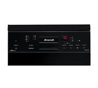 Lave-vaisselle pose libre BRANDT DFS1010B - 10 couverts - Induction - L45cm - 47dB - Noir