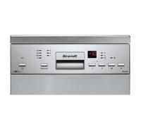 Lave-vaisselle pose libre BRANDT DFS1010X - 10 couverts - Induction - L45cm - 47dB - Inox