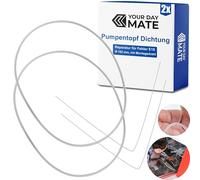 Lave-vaisselle Pot de pompe joint de remplacement, erreur E15, 2 Pack, Ø 182 mm, avec fil de montage, compatible avec BSH 12005744, 12005317, 12026667, Bosch, Neff, Siemens lave-vaisselle