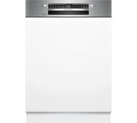Lave-vaisselle semi-encastrable BOSCH SMI6ZCS10E SER6 - 14 couverts - Induction - L60cm - 40 dB - Classe B - Acier Brossé
