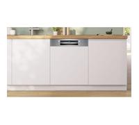 Lave-vaisselle semi-encastrable BOSCH SMI6ZCS10E SER6 - 14 couverts - Induction - L60cm - 40 dB - Classe B - tiroir - Acier Brossé