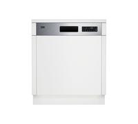 Lave-vaisselle semi-intégrable Beko BDSN28530X 60 cm Blanc avec finition inox foncé 15 couverts 6 programmes 45 dB Ouverture auto en fin de cycle