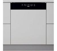 Whirlpool Lave-vaisselle semi-intégré W3PFD636B 60 cm 14 couverts 46 dB Noir