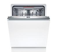 Bosch SMH6ECX12E Série 6, lave-vaisselle encastrable entièrement escamotable, charnières Sliding, Home Connect, Extra Clean Zone : nettoyage intensif pour saletés tenaces, lumière d'état, 60 cm
