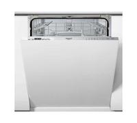Lave-vaisselle tout intégrable HOTPOINT HI5030W 14 couverts, moteur induction silencieux 43dB, 7 programmes, cuve inox, L60cm