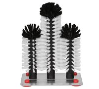 Lave verre brosse, Brosses de nettoyage pour verre - avec fond métallique, 2 x 18 cm et 1 x 25 cm