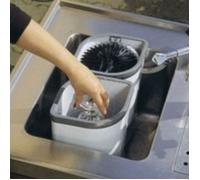 Lave verre - Delfin - 2-pot 1100 - Gris - Économie d'eau 70% - Dimensions 37x18,5x30,7 cm