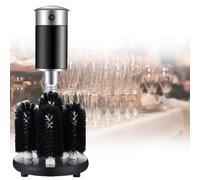 Lave-verre électrique 250W, brosse, lave-tasse, lave-vaisselle automatique, en acier inoxydable, Machine à laver les tasses en verre