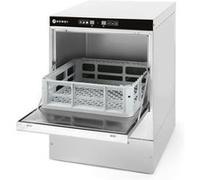 Lave verre professionnel avec pompe de vidange et doseur détergent Hendi 1