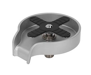 Lave-verres, opération à une main, jet de pulvérisation périphérique, évier en acier inoxydable haute pression, lave-verres pour bar (Argent)