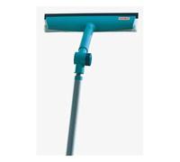 Leifheit Balai lave-vitre 3-en-1 51120, manche télescopique 110 à 200 cm, housse microfibre