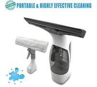 Lave,Vitre Electrique,Cordless Window Vacuum Cleaner,Spray Bottle with Microfibre Clothfor Windows,Tiles,Mirrors