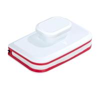 Lave-vitre magnétique, Outil de Nettoyage de vitres magnétique, Verre Brosse rectangulaire Double Face pour fenêtre, Outils de Brosse de Nettoyage à Manche Large, nettoyant pour Verre magnétique pour