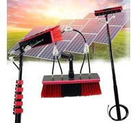Lave-vitres avec Manche télescopique Nettoyage photovoltaïque La Perche télescopique - Télescopique - Brosse de Lavage Nettoyage pour photovoltaïque - Panneaux solaires,