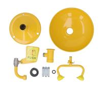 Lave-Yeux à Double Tête de Pulvérisation, Station de Lavage des Yeux Murale en Acier Inoxydable, Premiers Secours D'urgence 304 pour Usines Chimiques et Laboratoires