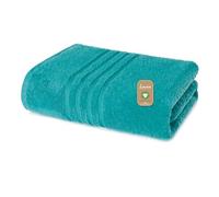Lavea® 1 Drap de Bain 100x150 cm en Éponge de Coton Biologique 100% Doux et Absorbant, pour la Maison, l’Hôtel et Le Spa - Idéal également comme Serviette de Sauna - Bleu océan