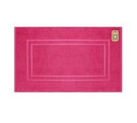 Lavea® 1 Tapis de Bain 50x80 cm - Antidérapant et Lavable en Coton Biologique 100% - Absorbant et Résistant - Idéal pour Salle de Bain et Douche - Rouge violacé