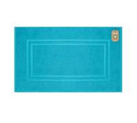 Lavea® 1 Tapis de Bain 50x80 cm - Antidérapant et Lavable en Coton Biologique 100% - Absorbant et Résistant - Idéal pour Salle de Bain et Douche - Turquoise