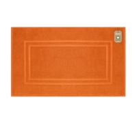 Lavea® 1 Tapis de Bain 50x80 cm - Antidérapant et Lavable en Coton Biologique 100% - Absorbant et Résistant - Idéal pour Salle de Bain et Douche - Orange
