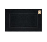 Lavea® 1 Tapis de Bain 50x80 cm - Noir | Collection Bali 100% Coton - Doux, Absorbant, Résistant, Idéal pour la Salle de Bain, Spa, et Piscine.
