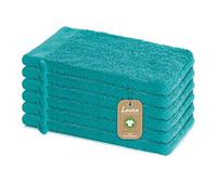 Lavea® 6 Gants de Toilette 16x22 cm - Bleu océan | Collection Bali 100% Coton - Doux, Absorbant, Résistant, Idéal pour la Salle de Bain, Spa, et Piscine.