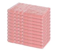 Lavea® Lot de 10 Serviettes Invité 30x50 cm 100% Coton - Douces et Absorbantes - pour Maison, Hôtel, Spa et Invités - Parfaites comme Serviette Main/Essuie-Main - Rose Pastel