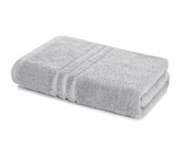 Lavea® Serviette de Bain 80x200 cm 100% Coton Douce et Absorbante - Idéale comme Serviette de Bain Grande Taille, Drap de Bain ou Serviette de Plage pour Douche, Spa ou Gym - Argent