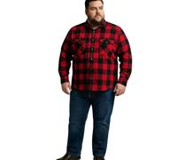 Lavecchia Chemise 'LV-262A Übergrößen' rouge, Taille XXXL