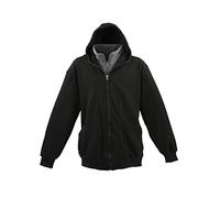 Lavecchia Men's Sweatshirt Jacket Black-Anthracite, Taille:6XL