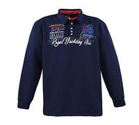 Lavecchia Surdimensionné Sweat-shirt à manches longues pour homme LV-2024 (bleu marine, 5XL), bleu marine, 5XL